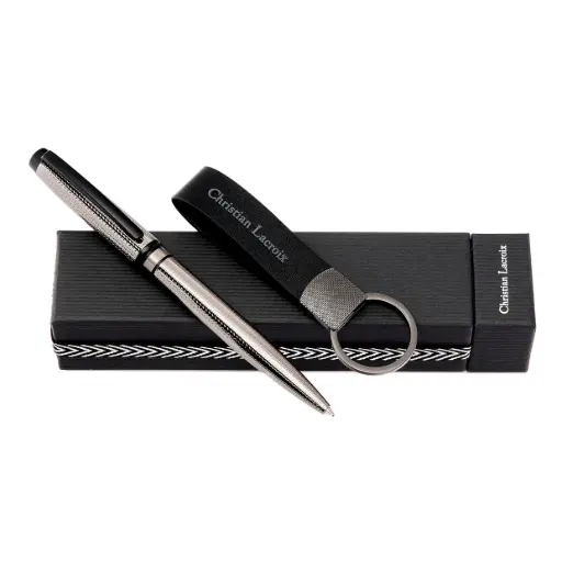 [LPBK419] Parure Caprio (stylo bille & porte-clefs)